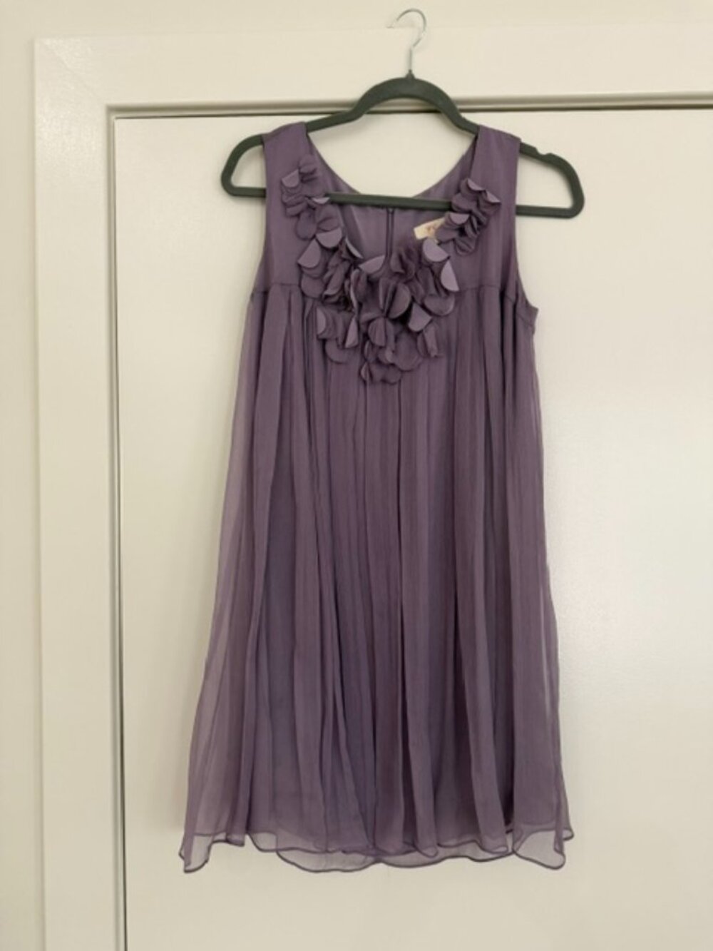 BEATIFUL PURPLE SILK DRESS